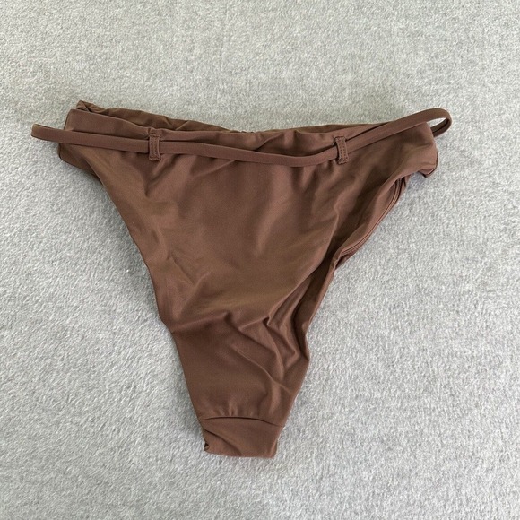 Andie Swimwear The Riviera High Waisted Bottom Women Sz Med Espresso Sculpting - Picture 3 of 8